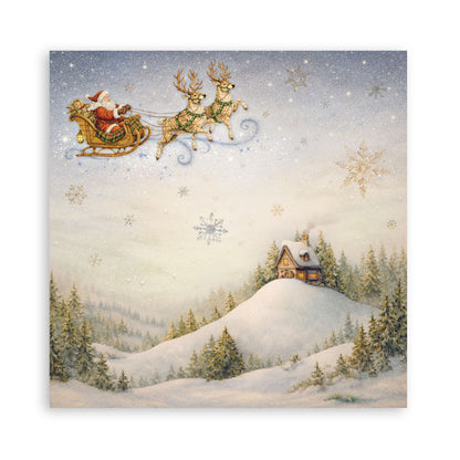 Stamperia Silent Night 12"x12" Double Face Pad - 10 Double Faced Sheets