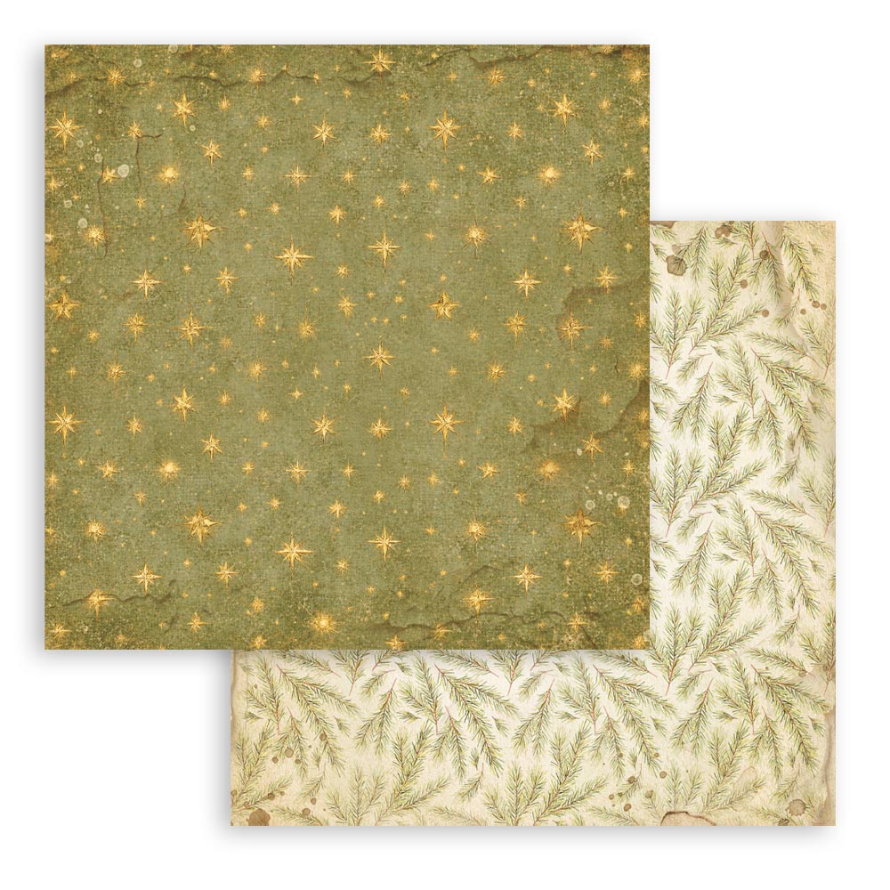 Stamperia Silent Night 12"x12" Backgrounds Pad - 10 Double Sided Sheets