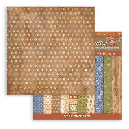 Stamperia Silent Night 12"x12" Backgrounds Pad - 10 Double Sided Sheets