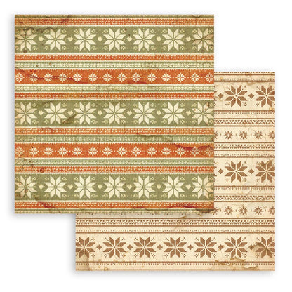 Stamperia Silent Night 8"x8" Backgrounds Pad - 10 Double Sided Sheets