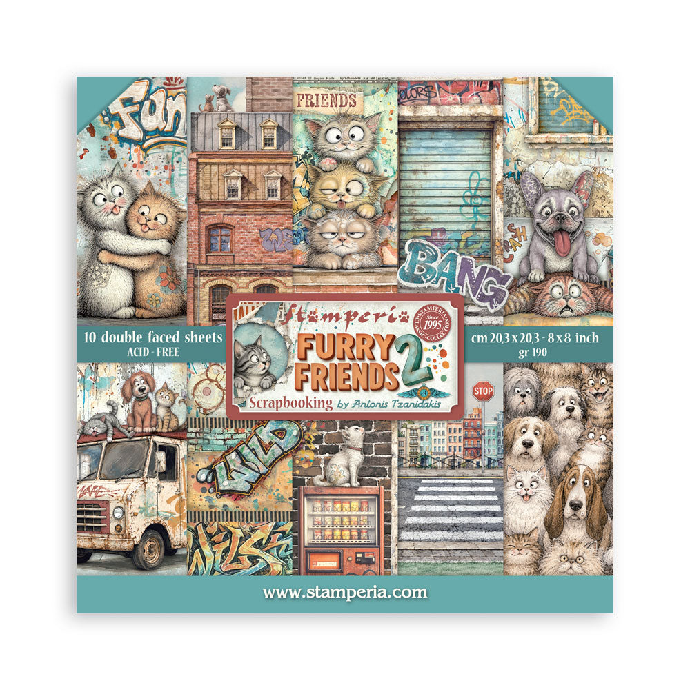 Stamperia Furry Friends 2 Collection