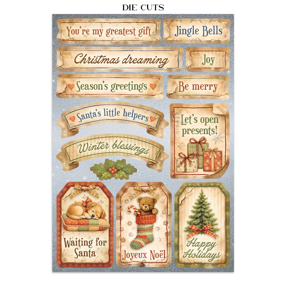 Stamperia Silent Night Junk Journal Focus Points