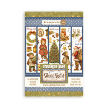 Stamperia Silent Night Washi Pad - 8 Adhesive Washi Sheets