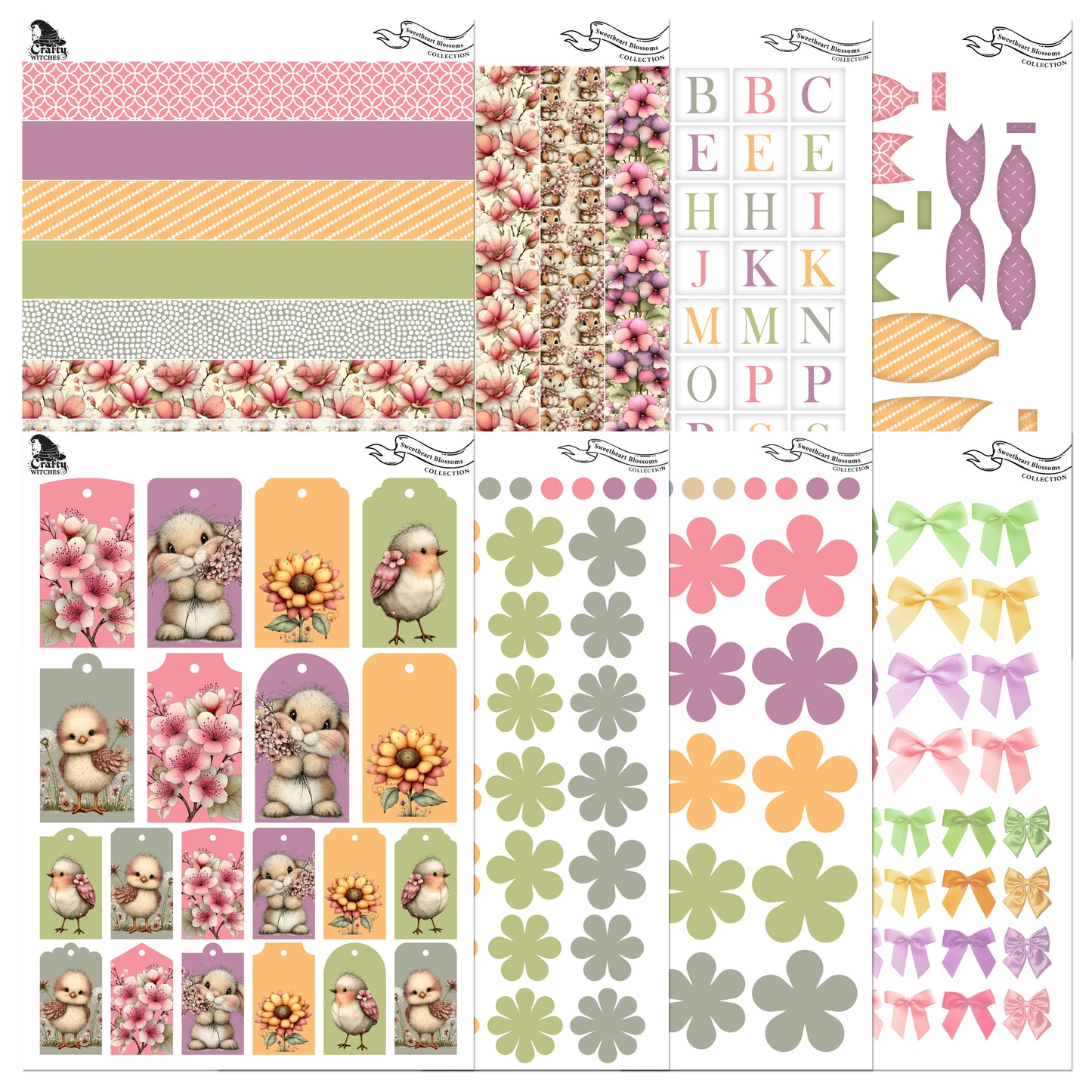 The Crafty Witches Magical Sweetheart Blossoms Complete Digital Bundle