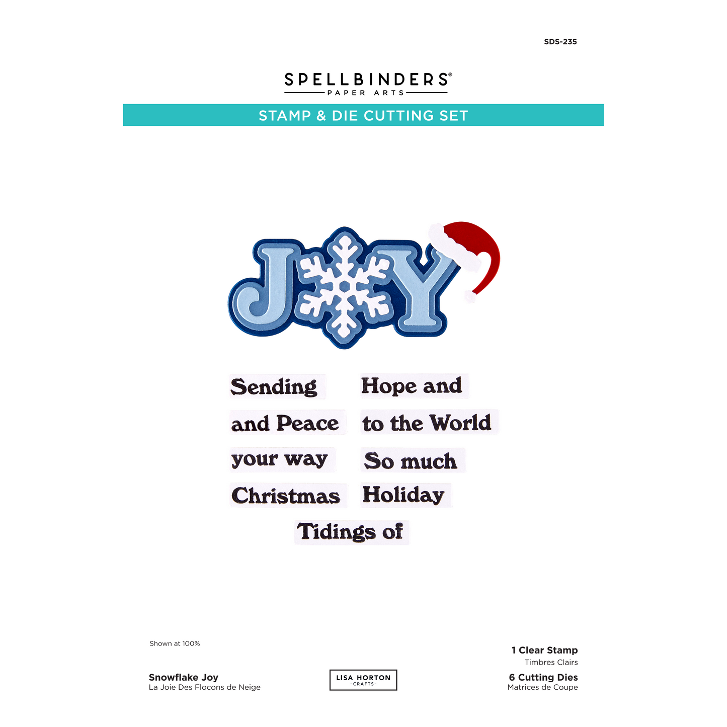 Spellbinders Snowflake Kisses Collection Stamps and Dies Bundle
