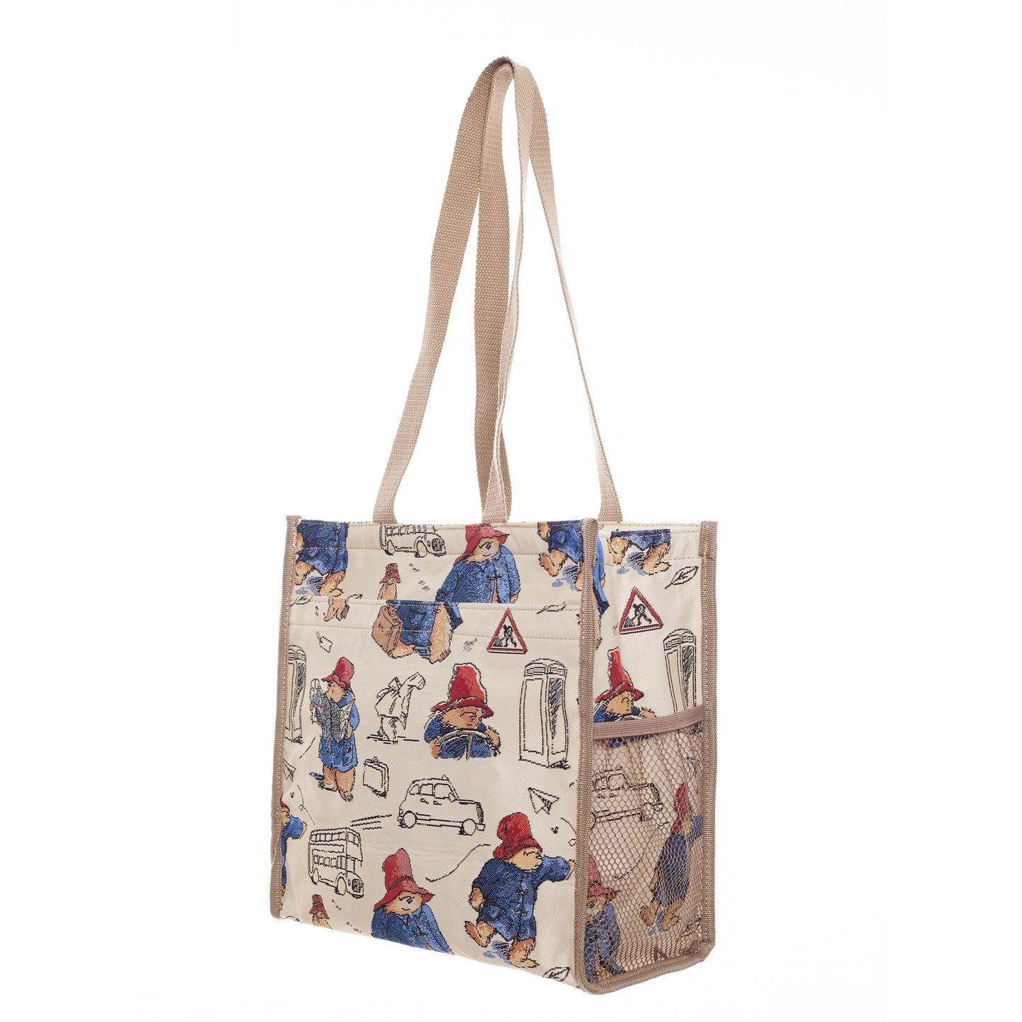 Signare Tapestry Paddington Original Automatic Umbrella with Shopper Bag