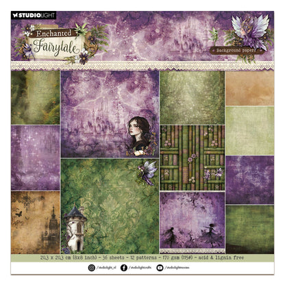 Studio Light Enchanted Fairytale Designer Paper Pad Background Paper Pad - 36 Sheets