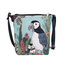 Signare Tapestry Puffin Sling Bag with Zip Purse
