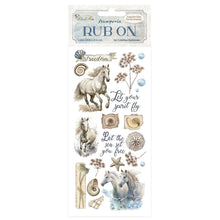 Stamperia Silent Sea Horses Rub-ons
