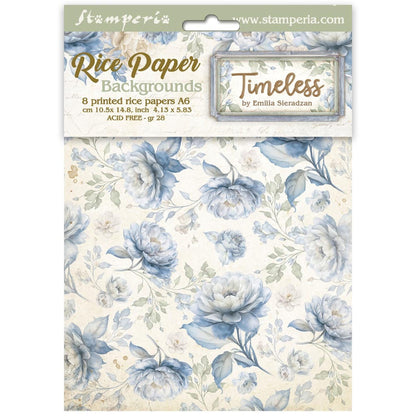 Stamperia Timeless 6 A4 & 8 A6 Rice Paper Selection - 14 Sheets Total
