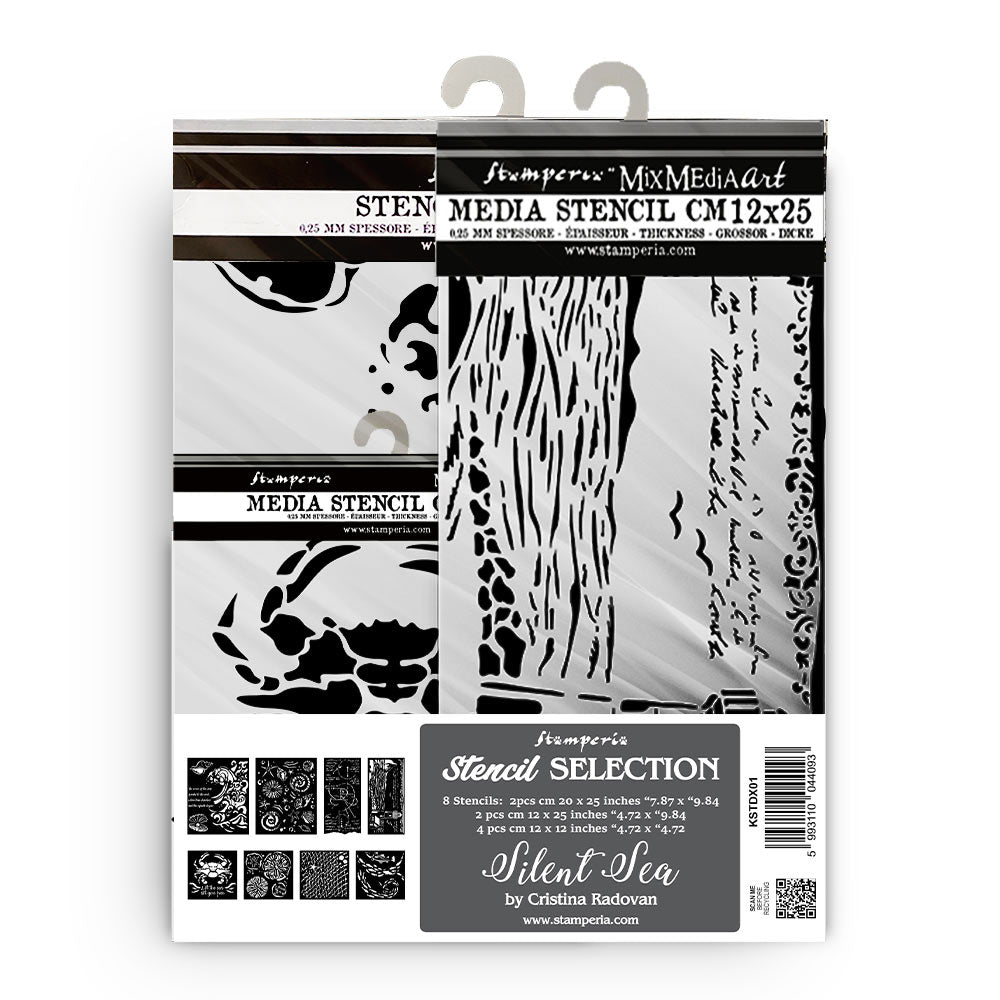 Stamperia Silent Sea Stencil Collection