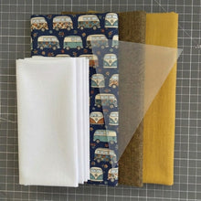 Sarah Payne Camper Van Vintage Bunting Kit - Fabric and Template