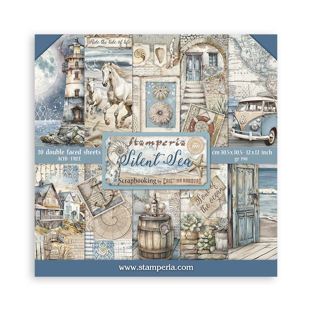 Stamperia Silent Sea 12"x12" Double Faced Pad