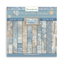 Stamperia Silent Sea 8"x8" Backgrounds Pad