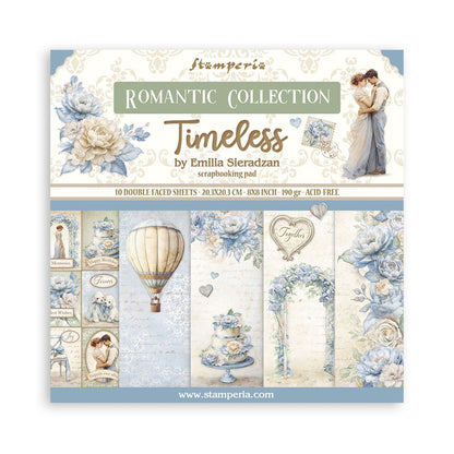 Stamperia Timeless 8"x8" Double Sided Scrapbook Pad