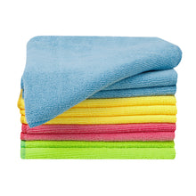 Pack of 10 Durable Microfibre Cleaning Towels - 40cm x 40cm