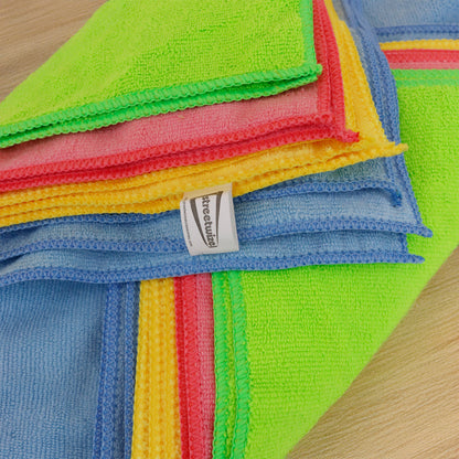 Pack of 10 Durable Microfibre Cleaning Towels - 40cm x 40cm