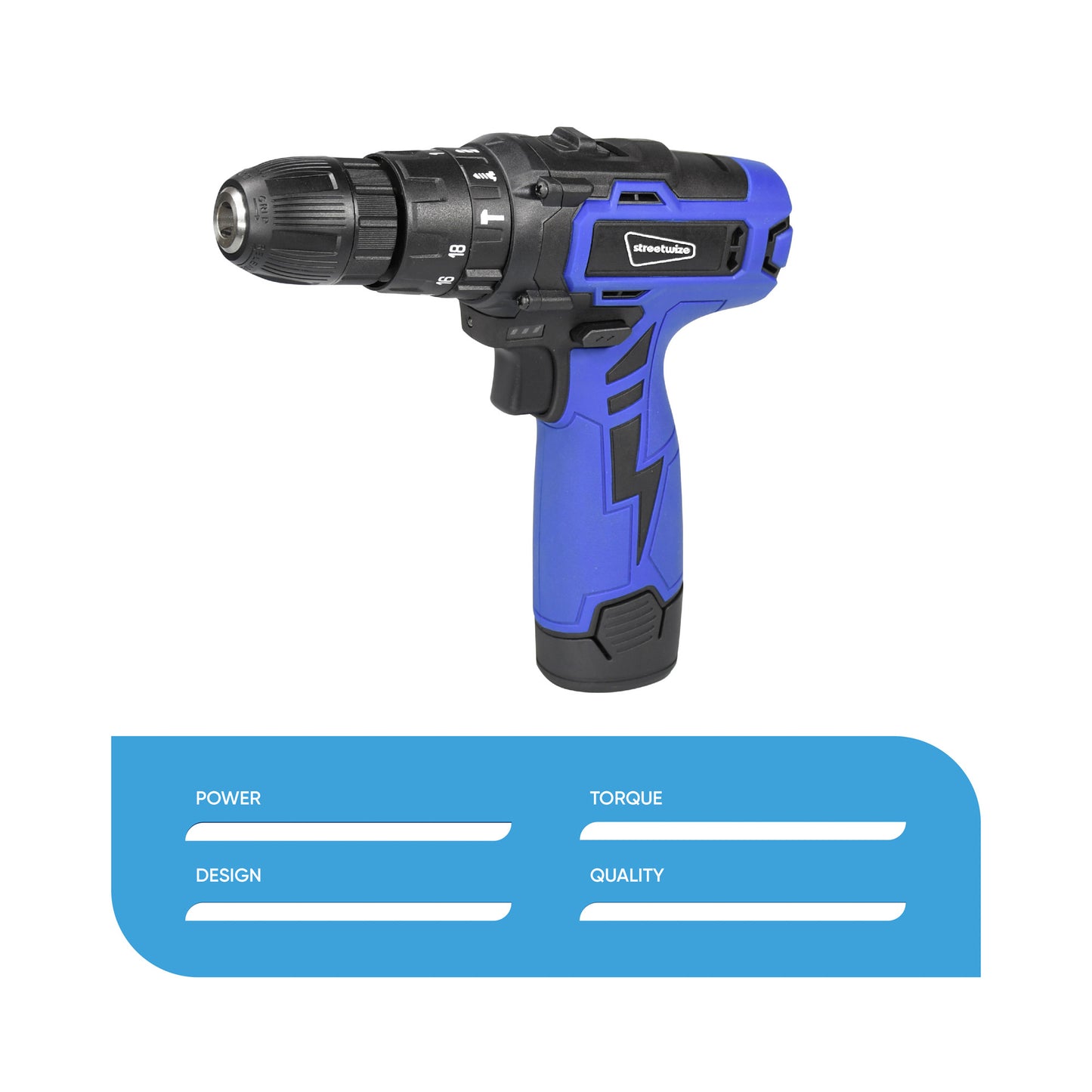 Streetwize 86PC Tool Kit with Power Drill