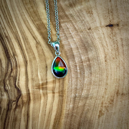 Canadian Ammolite Gems by Kenneth Bradley 'Sandra' Pendant