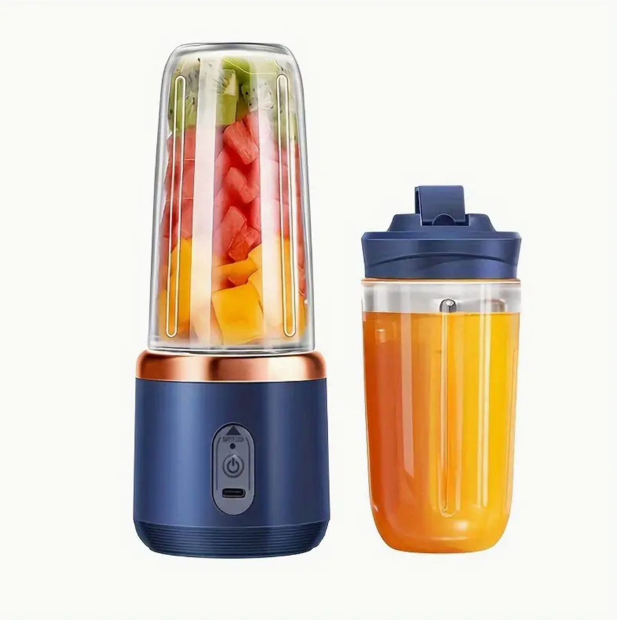 Portable Rechargeable Blender with Cup (Colours will vary)