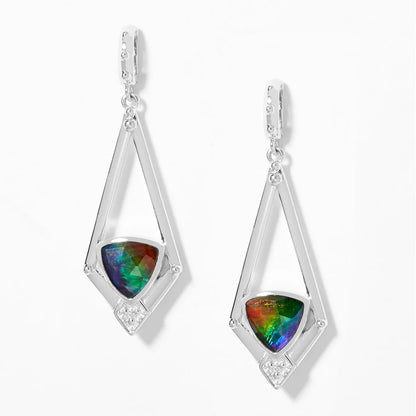 Canadian Ammolite Gems by Kenneth Bradley ‘Serena’ Earrings