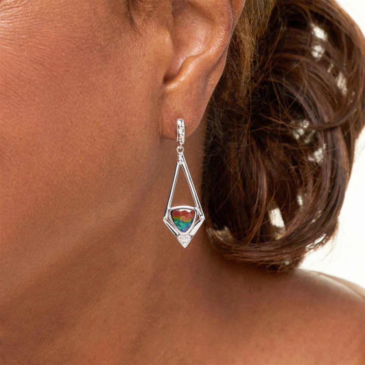 Canadian Ammolite Gems by Kenneth Bradley ‘Serena’ Earrings