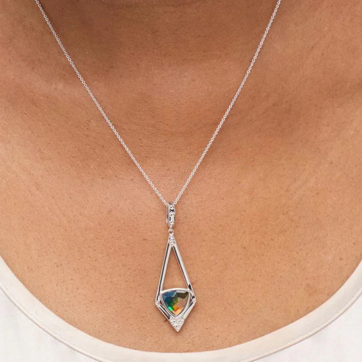 Canadian Ammolite Gems by Kenneth Bradley ‘Serena’ Pendant