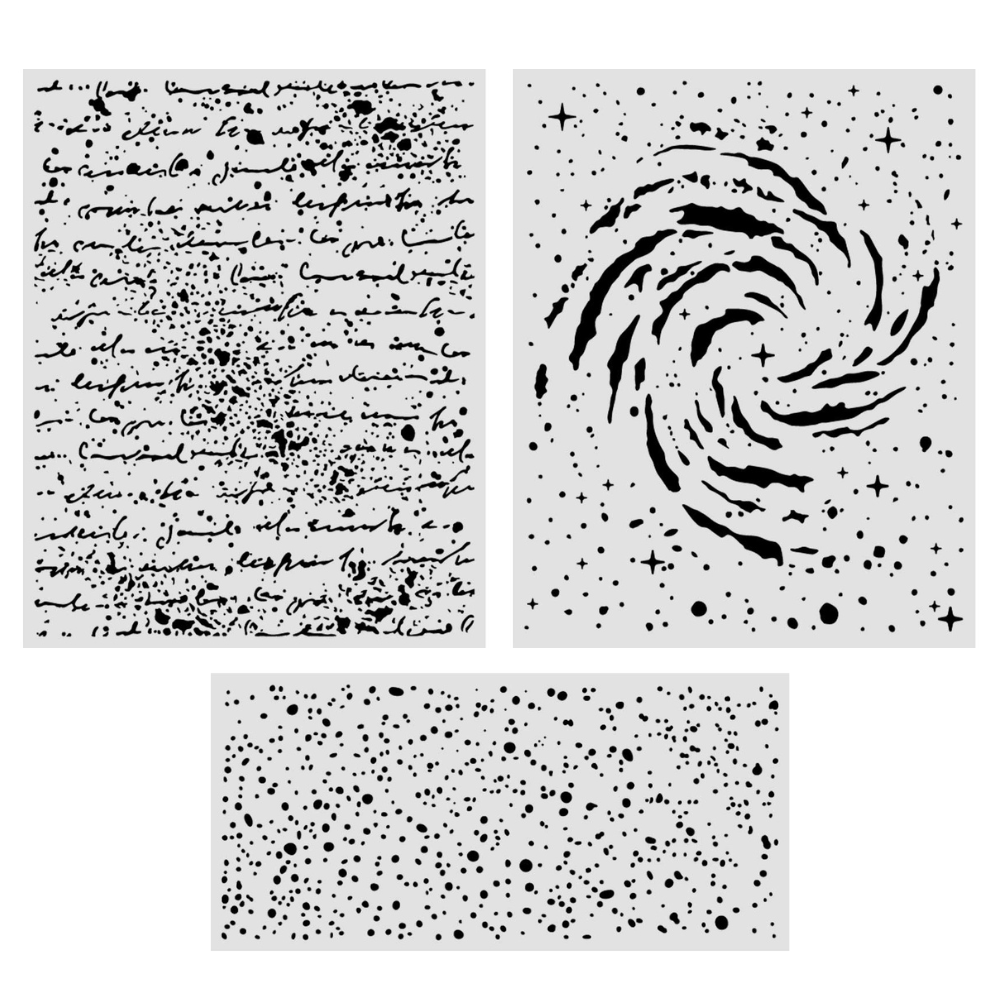 Stamperia Cosmos Stencil Collection