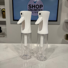 Pack of 2 Continuous Spray Bottles 300ml – Fine Mist for Beauty, Hairdressing & Crafting
