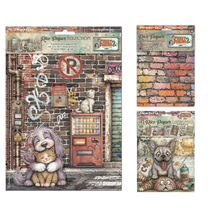 Stamperia Furry Friends 2 Rice Paper Selection