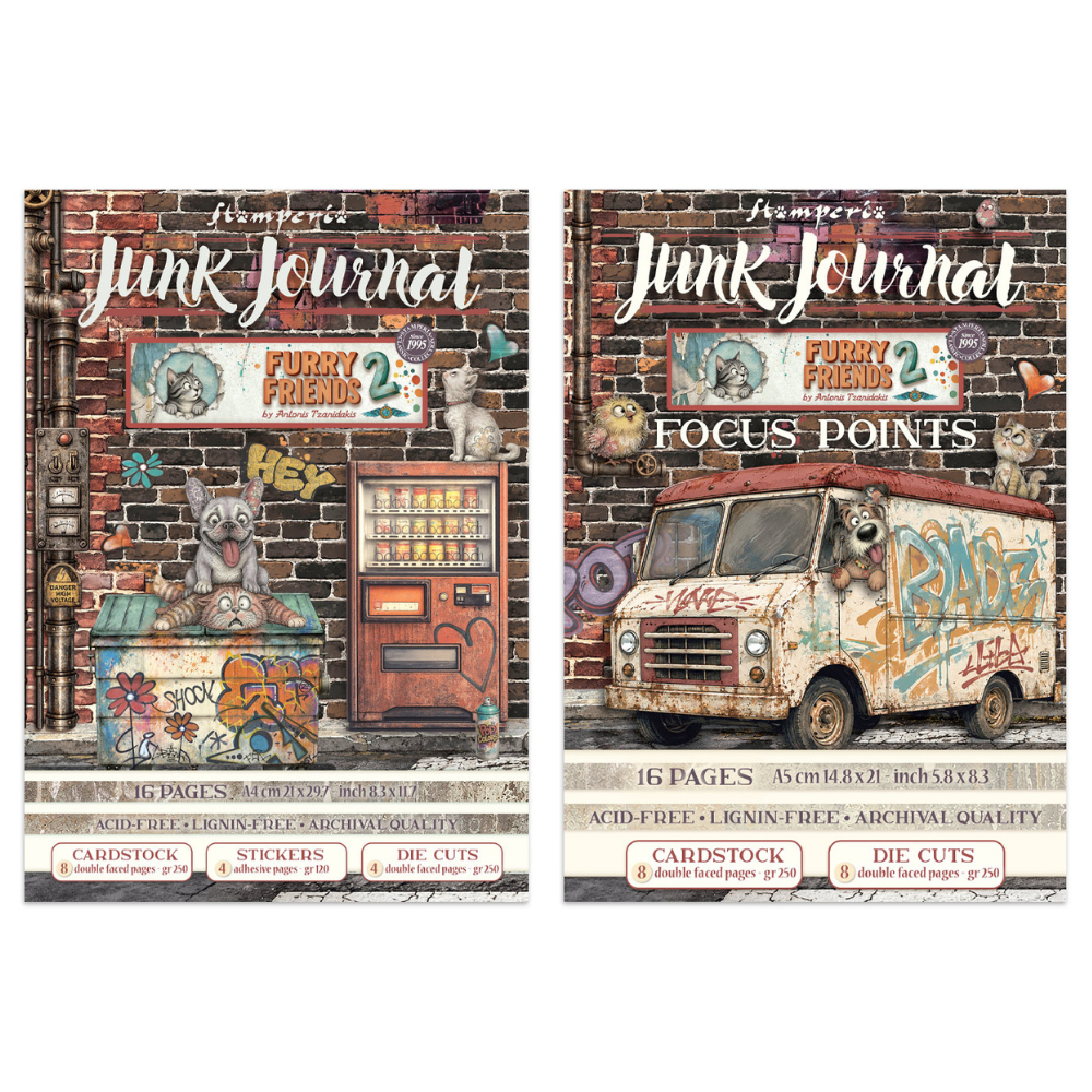 Stamperia Furry Friends 2 Junk Journal Collection