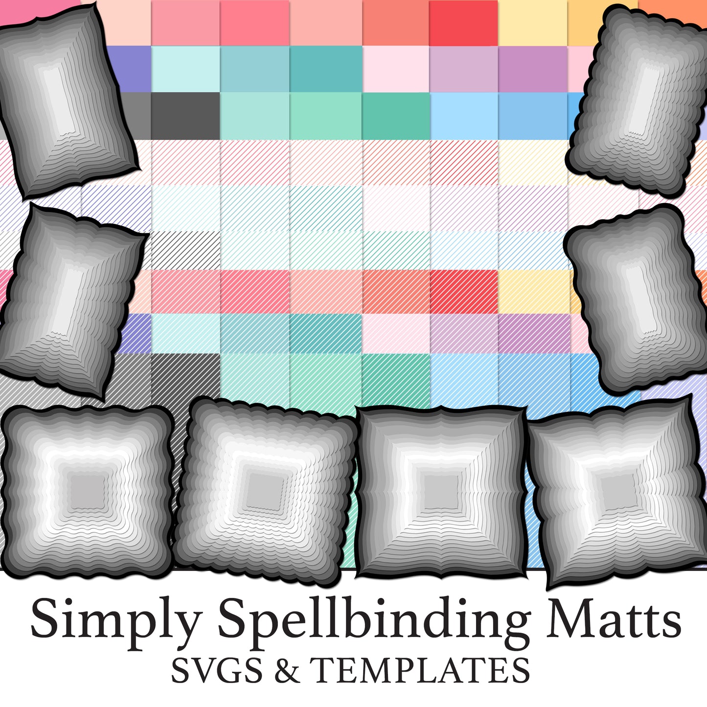 The Crafty Witches  Spellbinding Matts PDF & SVG  Digital Collection
