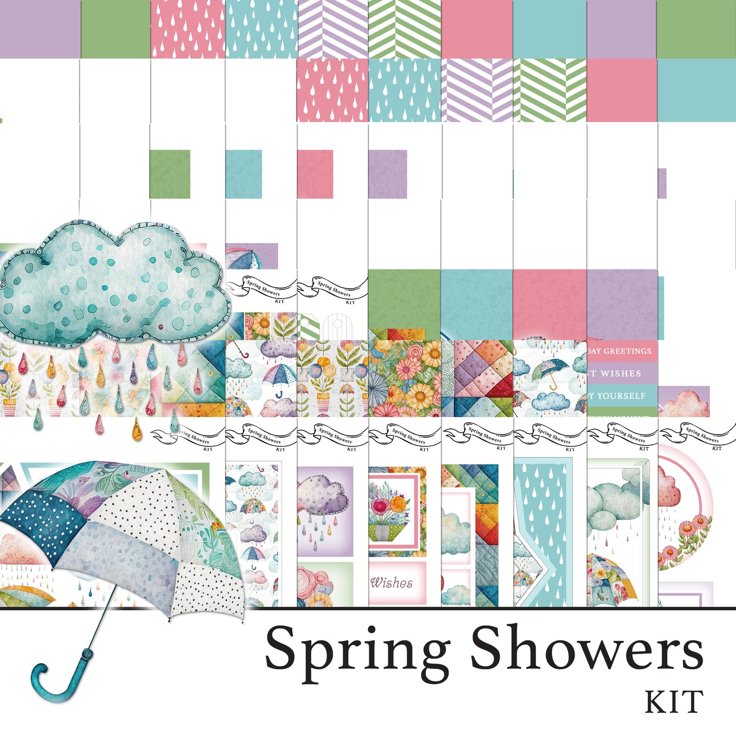 The Crafty Witches Spring Showers Digital Bundle
