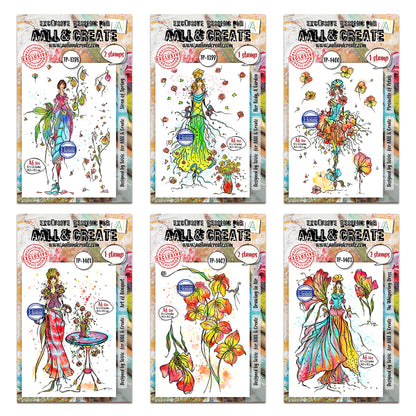 AALL & Create Whispers of Form Soizic Stamps Bundle | 6 Stamp Set Collection #TP-1398 to #TP-1403