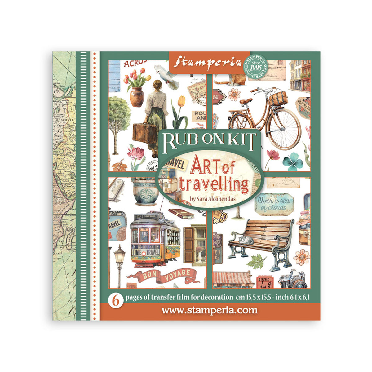 Stamperia Art of Travelling Rub-on Selection