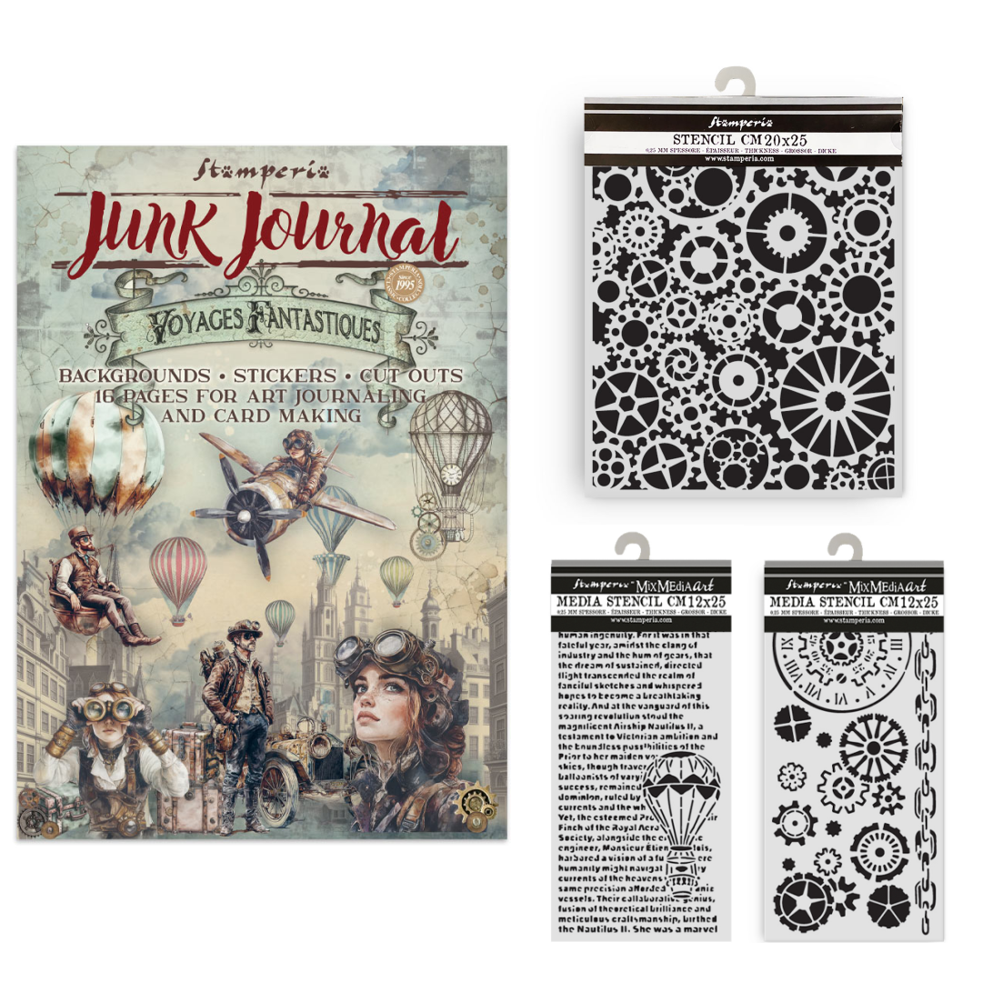 Stamperia Voyages Fantastic Junk Journal Collection