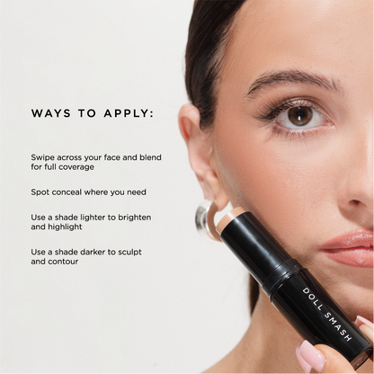 Doll Smash Cosmetics Barely There Base Kit - Includes Free Travel Eternal Setting Powder worth £18
