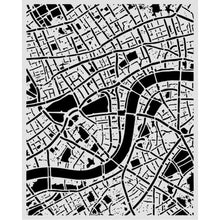 Stamperia Our Way Street Map Stencil (20x25cm)