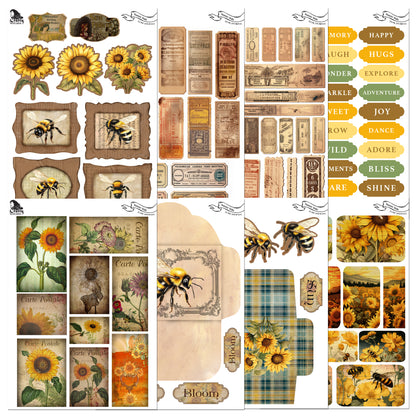 The Crafty Witches Sunny Side Junk Journal Digital Collection