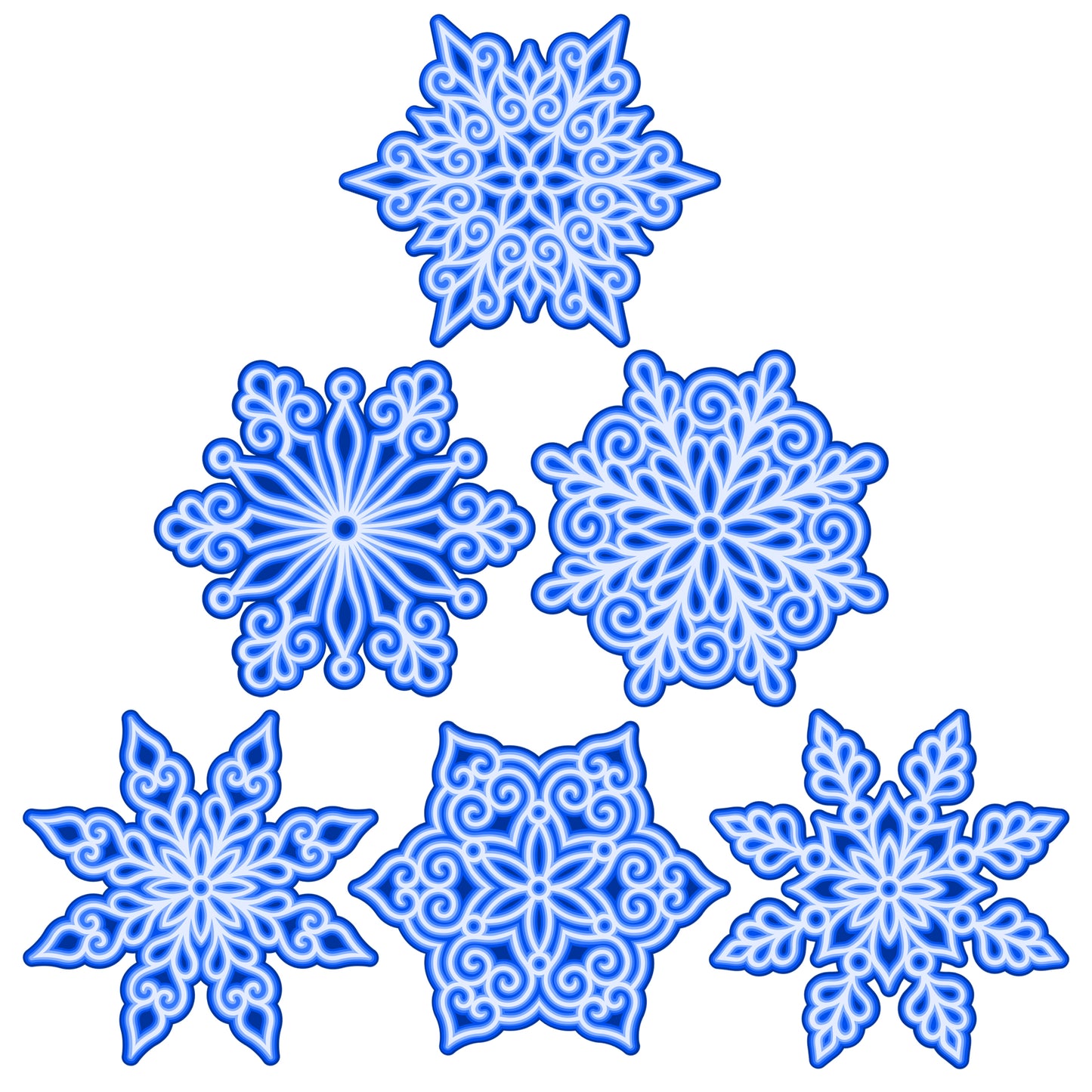 The Crafty Witches Super Layered Snowflakes SVG Files