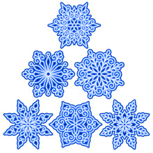 The Crafty Witches Super Layered Snowflakes SVG Files
