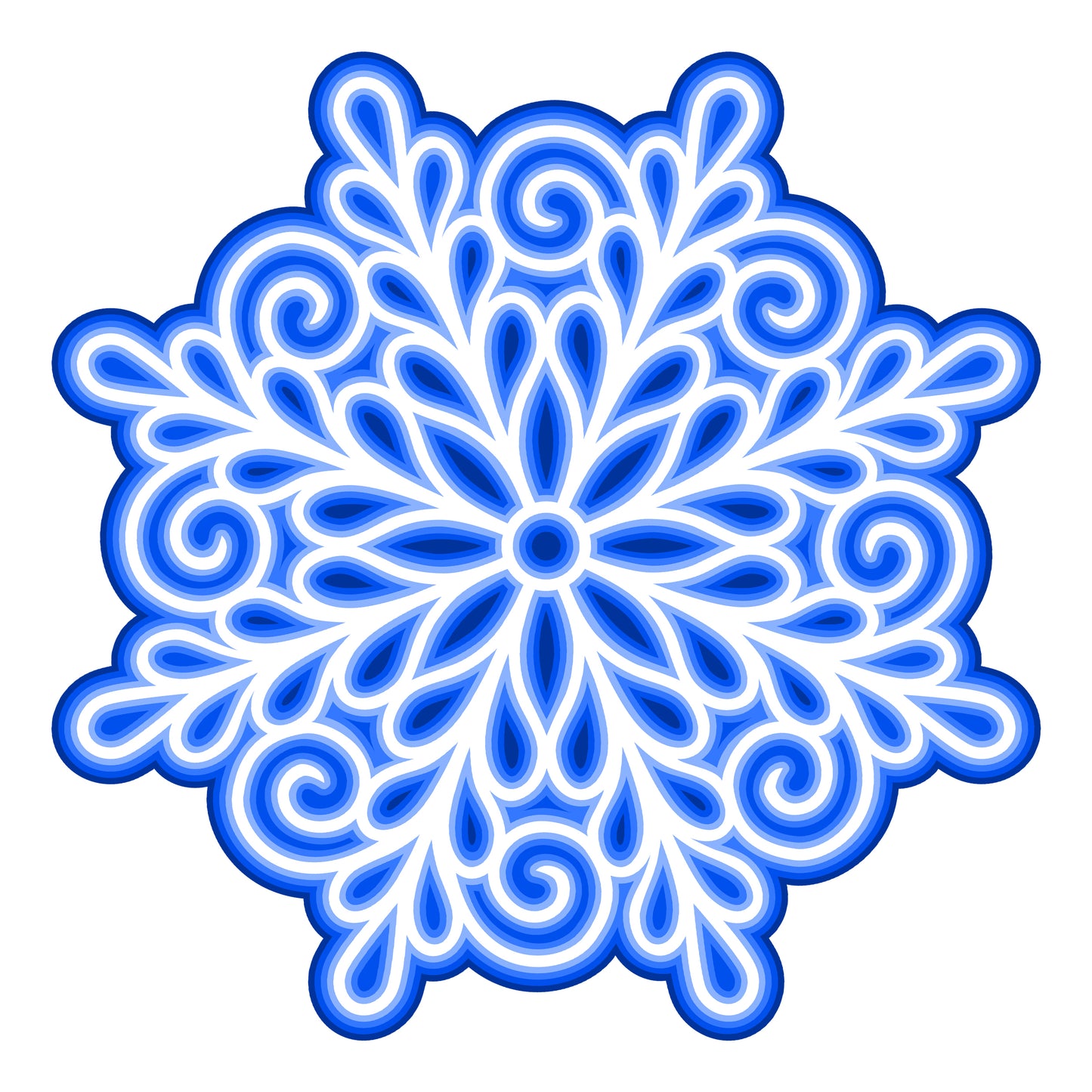 The Crafty Witches Super Layered Snowflakes SVG Files