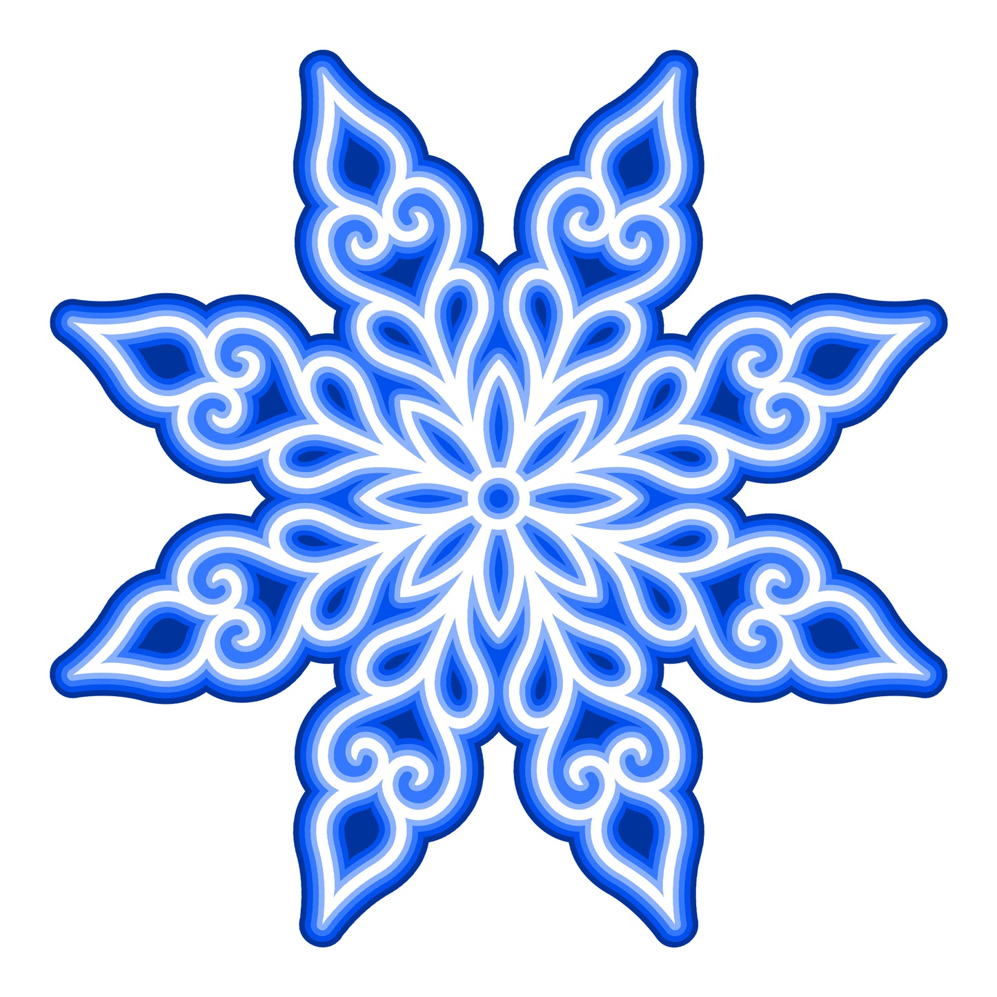 The Crafty Witches Super Layered Snowflakes SVG Files