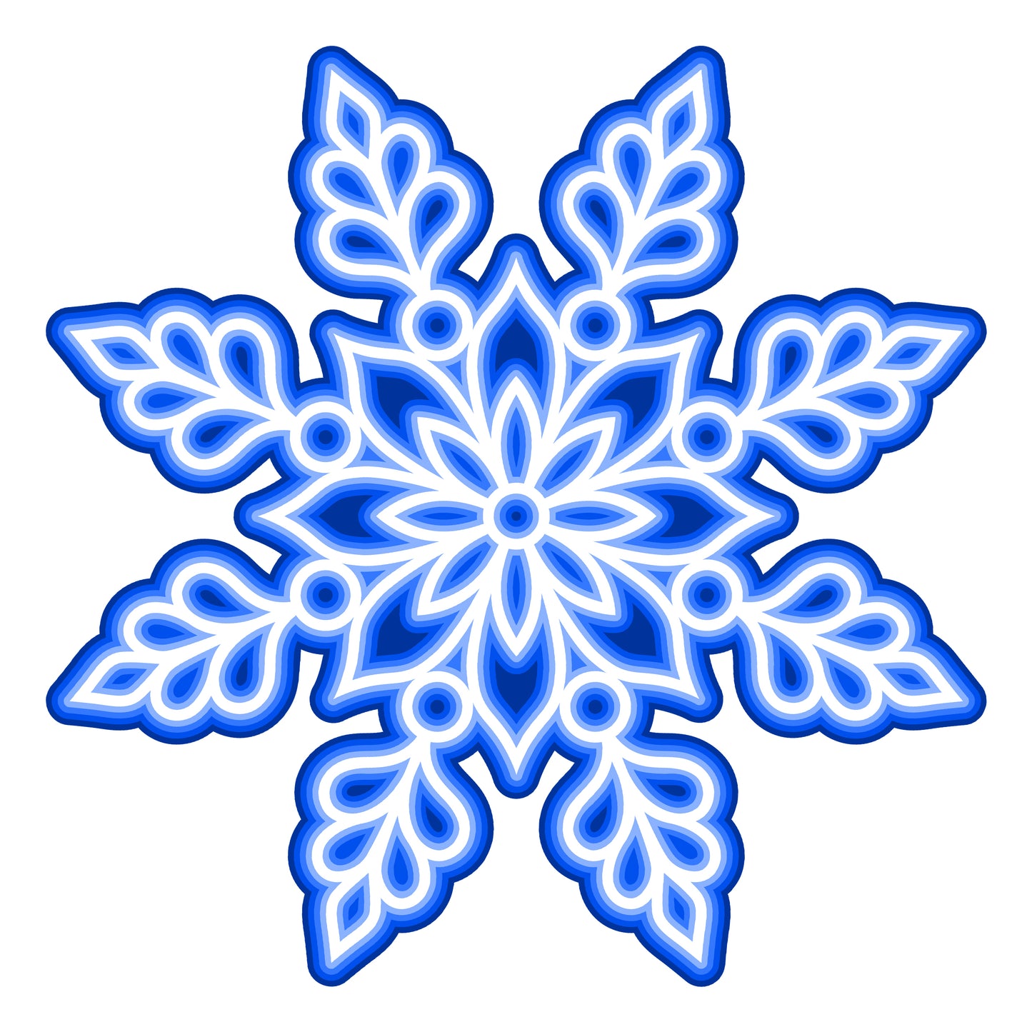The Crafty Witches Super Layered Snowflakes SVG Files