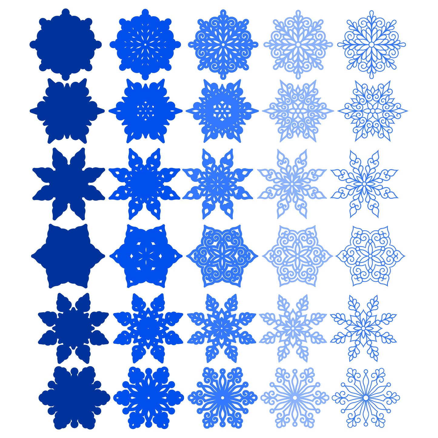 The Crafty Witches Super Layered Snowflakes SVG Files