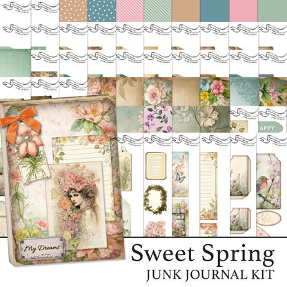 The Crafty Witches Sweet Spring Junk Journal Digital Collection