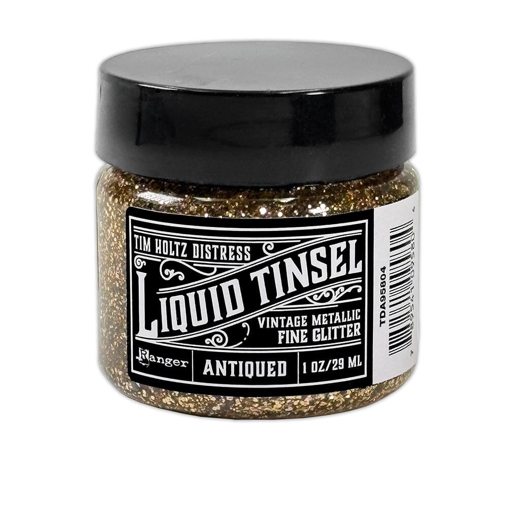 Tim Holtz Distress Liquid Tinsel Fine 29ml - Choice of Finish - Antiqued