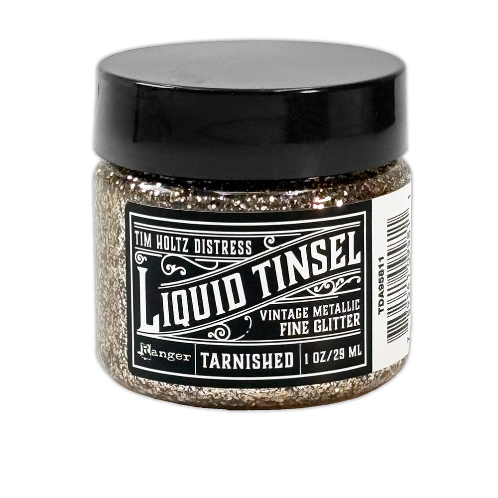 Tim Holtz Distress Liquid Tinsel Fine 29ml - Choice of Finish - Tarnished