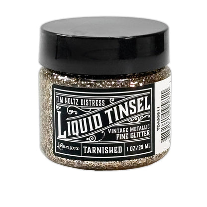 Tim Holtz Distress Liquid Tinsel Fine 29ml - Choice of Finish - Tarnished