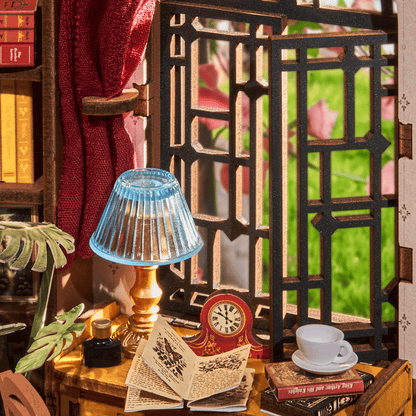 Rolife Silent Corner Study - DIY Book Nook Shelf Insert - TGE02